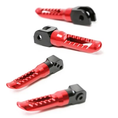 Clavijas de pie CNC BOB delanteras para pasajero rojas para Buell M2 Cyclone todo el año Foto 1 de 4