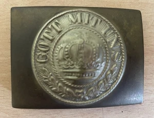 WW1 German Imperial 'Gott Mit Uns' Bi-Metal Belt Buckle ORIGINAL - Picture 1 of 10