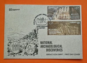 Azerbaijan FDC Europa 2025. “National archaeological discoveries. Gobustan” - Picture 1 of 1