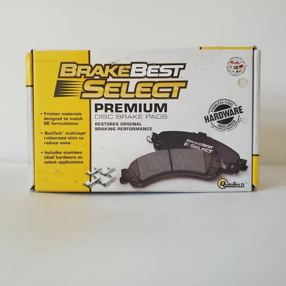 Pastillas de freno de disco delantero semimetálicas BrakeBest Select Premium Chrysler Dodge Foto 1 de 4