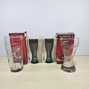 Coca Cola FIFA World Cup Glass x2 McDonald's Cola Glass Premier league Glass - Picture 1 of 23