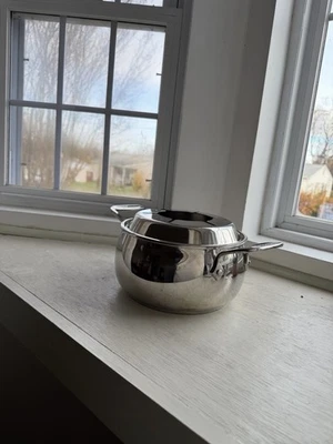 All Clad 3 Qt Stainless Steel Fondue Set 18/10 - Image 1 of 4