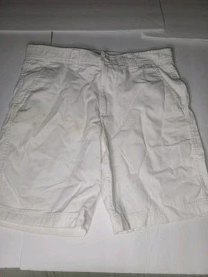 St John's Bay Shorts White Casual Mens Size 34 Button Zipper - Image 1 of 4