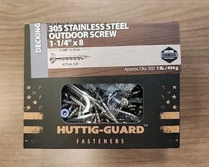 Edelstahl Terrassenschrauben, 1-1/4" Huttig-Guard, 1 Pfund, je ~202 - Bild 1 von 3