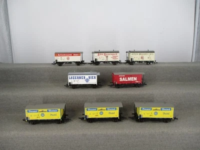 Liliput Spur H0 Güterwagen Set 8-teilig Bierwagen der SBB/CFF ohne OVP EU147 - Bild 1 von 4