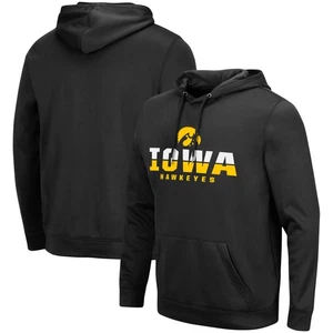 Men's Colosseum Black Iowa Hawkeyes Lantern Pullover Hoodie - Picture 1 of 3