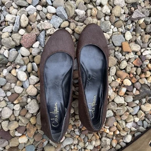 Cole Haan Noke Air mohair brown wedges - Picture 1 of 3