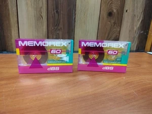 2- Cinta de casete de audio en blanco de posición normal Memorex DBS de colección 90 minutos nueva  - Imagen 1 de 3