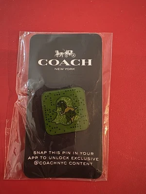 COACH X SNAPCHAT REXY PIN NWT EXTREMELY RARE #34314 - Image 1 of 3