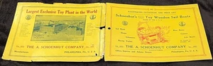 1921 SCHOENHUT'S TOY WOODEN SAILBOATS ILLUSTRATED CATALOGUE AND PRICE LIST - Picture 1 of 5