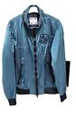 Mens Light Weight Bomber Jacket By Siksilk. Teal, Size Small.Excellent Condition