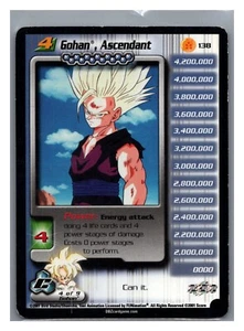 1x DBZ CCG GOHAN ASCENDANT LV4 RARO 138 CELDAS SAGA PUNTUACIÓN DRAGON BALL Z - Imagen 1 de 1