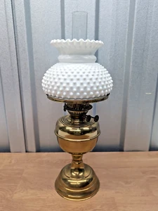 Vintage Aladdin Typ Öllampe Duplex Doppelbrenner mit Milchkochfeld Glasschirm - Bild 1 von 11
