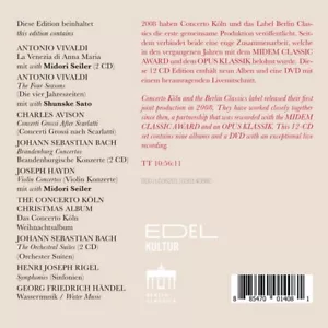 CONCERTO KÖLN EDITION - CONCERTO KÖLN 12 CD+DVD NEU VIVALDI,BACH,RIGEL - Bild 1 von 2