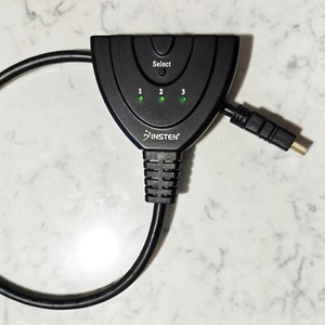 Insten TOTHHDMHSWT2 3 x 1 HDMI Switch, Pigtail - Black - Picture 1 of 1