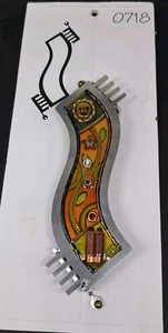 Handcrafted Mixed Media Art Mezuzah #1450718 Stainless Steel - Acrylic - Picture 1 of 7