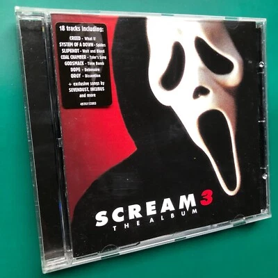 SCREAM 3 Slasher Film Soundtrack CD David Arquette Neve Campbell Creed Staind EX - Image 1 of 4