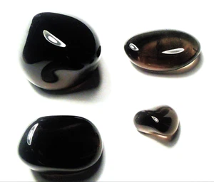 100cts ASSORTED TUMBLE POLISHED APACHE TEAR OBSIDIAN ARIZONA # 10 - Picture 1 of 1