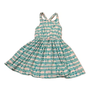 Tommy Bahama teal tie-dye striped sundress size 5T beachy vacation island twirl - Picture 1 of 7