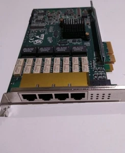 Riverbed Quad Port TX Copper Gigabit Ethernet PCI-E Card Adapter 410-00044-01 - Picture 1 of 3