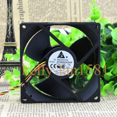 1pc DELTA EFB0924SHF 24V 0.38A 9232 4-wire Double Ball Inverter Server Fan - Image 1 of 2