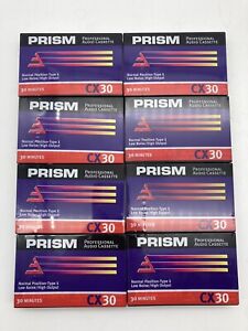 Lot de 8 cassettes audio professionnelles Prism CX-30 neuf ancien stock