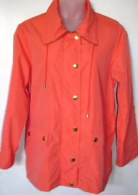 Chaqueta cortavientos forrada resistente al agua con cremallera Exc para mujer JM COLLECTION 2x Foto 1 de 2