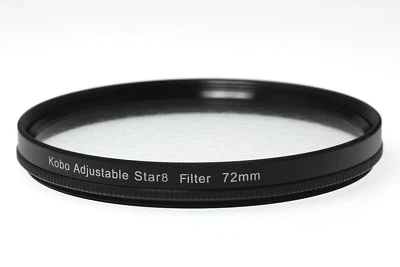 72mm 8 point star Filter, Rotating star filter 8pt - Image 1 of 2