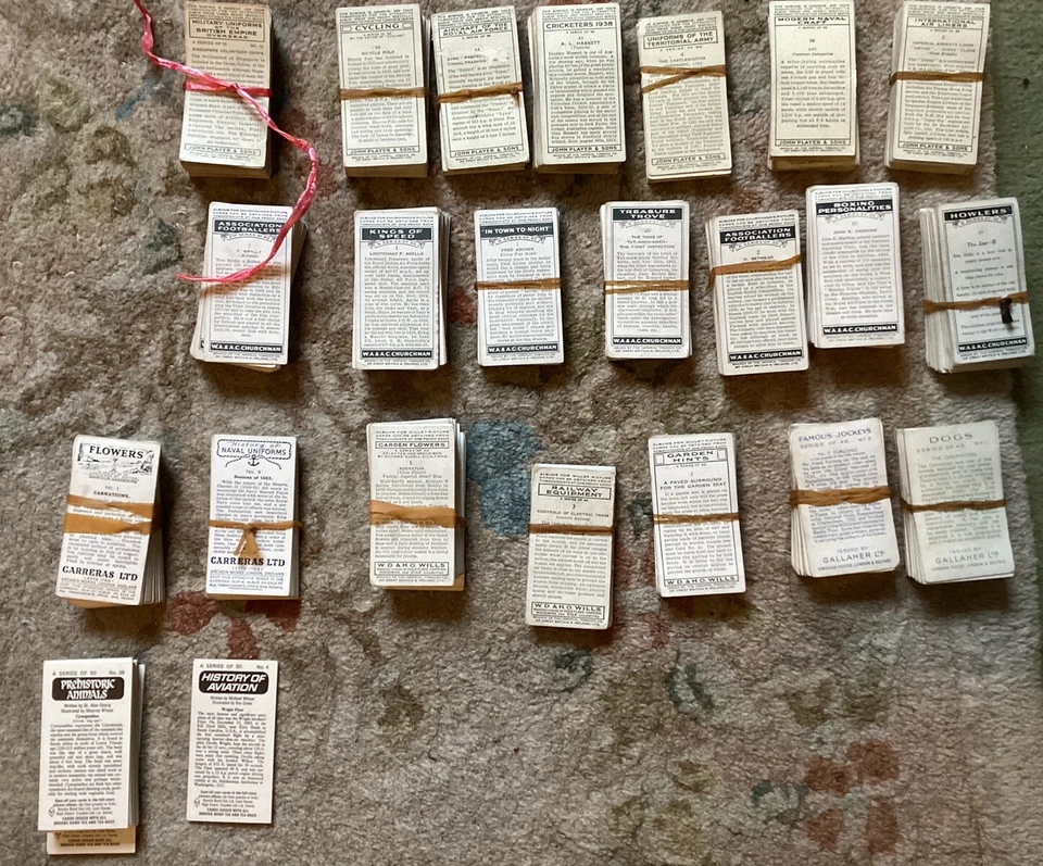 Job lot of sorted Cigarette cards In 22 Categories - Image 1 of 3