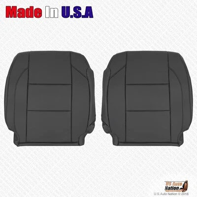 2013 2014 2015 For Nissan Armada Titan Driver-Passenger Tops Leather Cover Black - Image 1 of 4