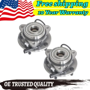 Pair Front Wheel Bearing Hub Assembly Fits 98-05 Chevy Blazer & GMC Jimmy 2WD - Picture 1 of 12