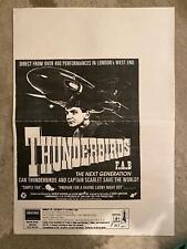 THUNDERBIRDS FAB THE NEXT GENERATION A4 FLYER POSTER GERRY ANDERSON GLASGOW