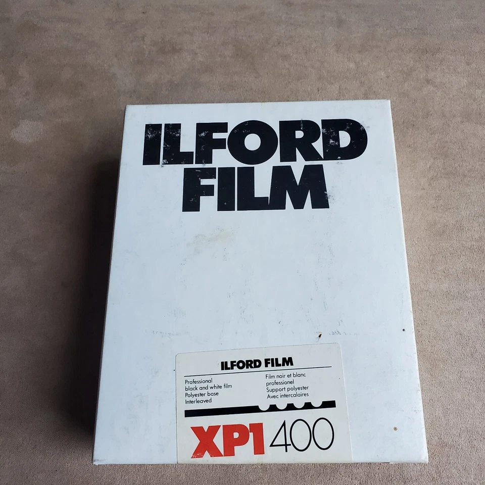 Ilford XP1 4"X5" Unopened box EXPIRED  12/91 Rawstock ORIG OWNER No Sheet Coun - Image 1 of 4