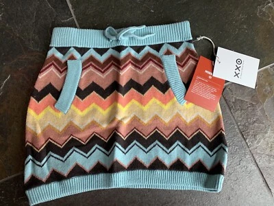 New Missoni Target Girls Knit Skirt Zig Zag Chevron Pattern Sz M 6/8 - Image 1 of 4