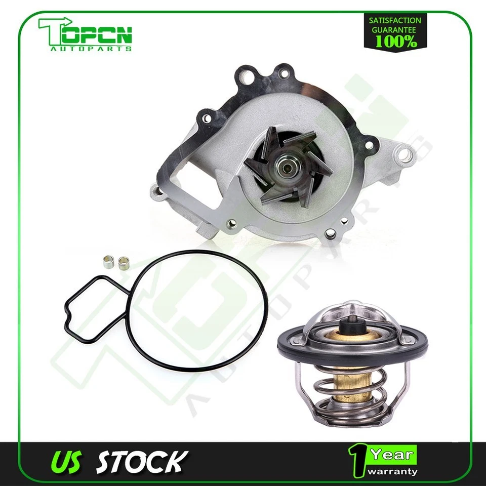 Water Pump Thermostat For Chevy Malibu Impala Equinox Cobalt HHR Pontiac G5 - Image 1 of 4