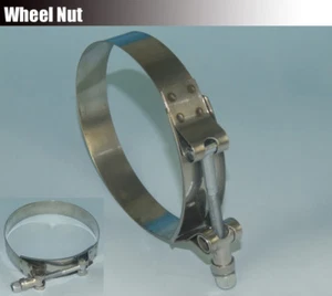 Turbo Intercooler Intake T bolt Tbolt Hose clamp Pipe Stainless steel 83mm-91mm - Picture 1 of 1