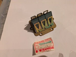 Original Kawasaki Einlass Reed Ventil Montage Block 12021-1025 KX500 A1 A2 83 84 - Bild 1 von 6