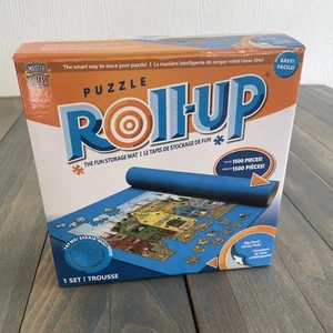 Master Pieces Puzzle Tappetino Portaoggetti Avvolgibile 1500 Pezzi 24" x 42" Tappetino Blu (ST) - Foto 1 di 7