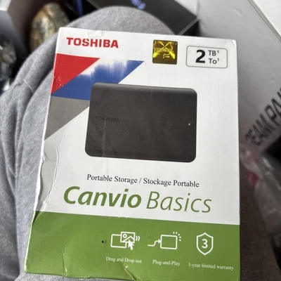 Toshiba Canvio Basics 2TB Portable External (HDTB520XK3AA) Hard Drive - Black - Image 1 of 2