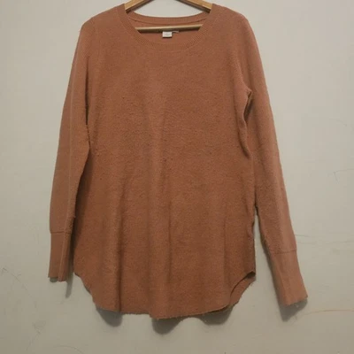 Suéter túnica Natural Reflections para mujer talla M óxido manga larga dobladillo redondeado Foto 1 de 4