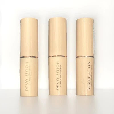 Pack of 3 Makeup Revolution Beauty Fast Base Stick Foundation, F5 - NEW SEALED - Image 1 of 4