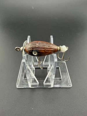 Señuelo vintage Paw Paw Baby Splasher cabeza de hueso 1,375 pulgadas Foto 1 de 4