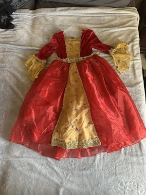 Vintage Disney Store Belle Winter Dress Beauty and the Beast Girls 7/8 - Image 1 of 4