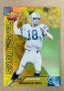 Peyton Manning 1999 Topps Finest Gold Refractor troquelado #142 100/100  - Imagen 1 de 3