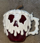 Disney Parks Snow White Evil Queen Red Poison Apple Glow in Dark Stein Mug Cup