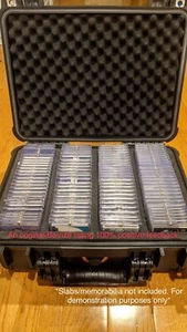 Large Black IP65 Waterproof Storage Travel Case for Graded Card Slab Holders NEW - Picture 1 of 12