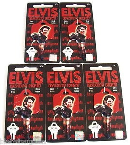 5 ELVIS PRESLEY SC1 HOUSE KEY BLANKS 87671 68' SPECIAL MADE IN THE USA HILLMAN - Picture 1 of 3