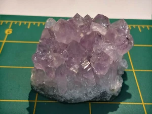 Schön! 2 1/4" x 2" Amethyst Cluster auf Geodenmatrix - Artigas, Norduruguay - Bild 1 von 9