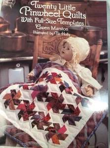 QUILT PATTERN BOOKLET - TWENTY LITLE PINWHEEL QUILTS W/ FULL-SIZE TEMPLATES - Bild 1 von 12