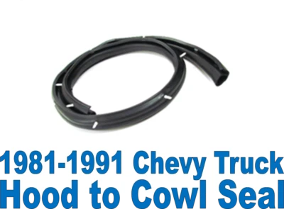 1981-1991 Chevy GMC Truck Hood to Cowl Firewall Seal Weatherstrip Squarebody - Image 1 of 4